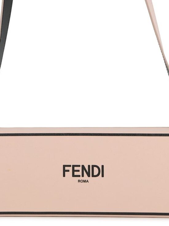 Fendi Handbags - Fendi Shoulder Bag Box Oriental Logo Leather 2-Way